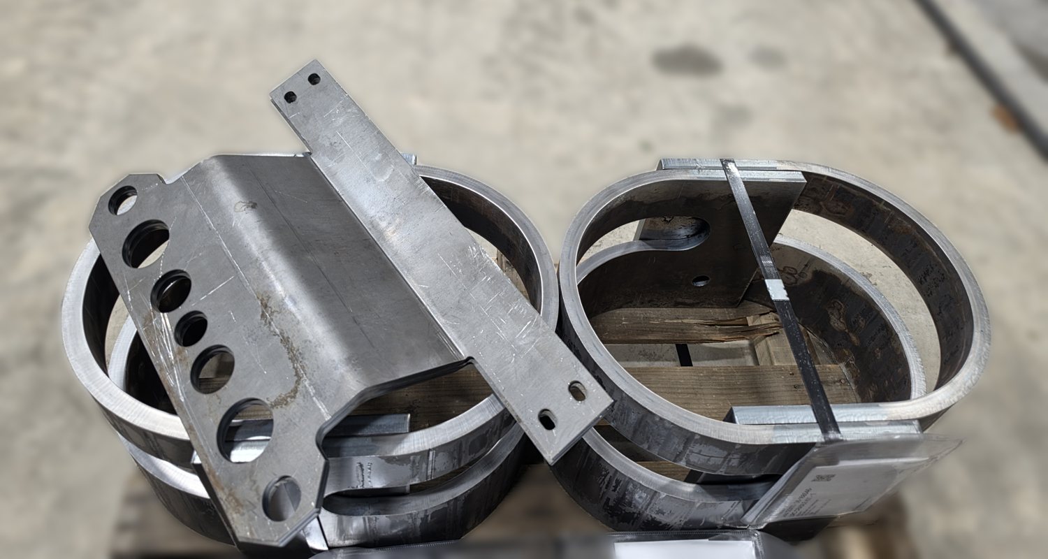 Brake-formed steel ring set, custom fabrication