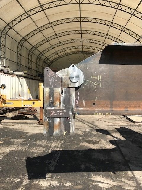 Welded steel fabrication