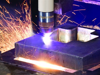 CNC plasma and laser plate cutting