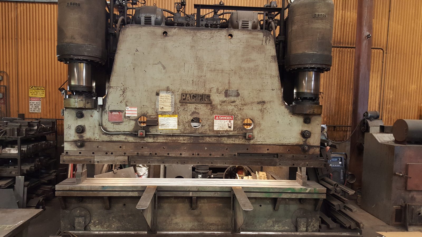 Heavy press brake forming custom plate